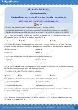 Đề thi giữa kì 2 KHTN 9 Kết nối tri thức - Đề số 6